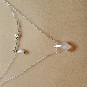 Rose quartz necklace